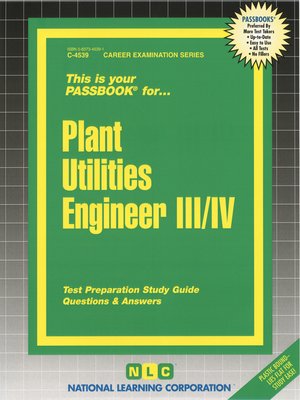 cover image of Plant Utilities Engineer III/IV